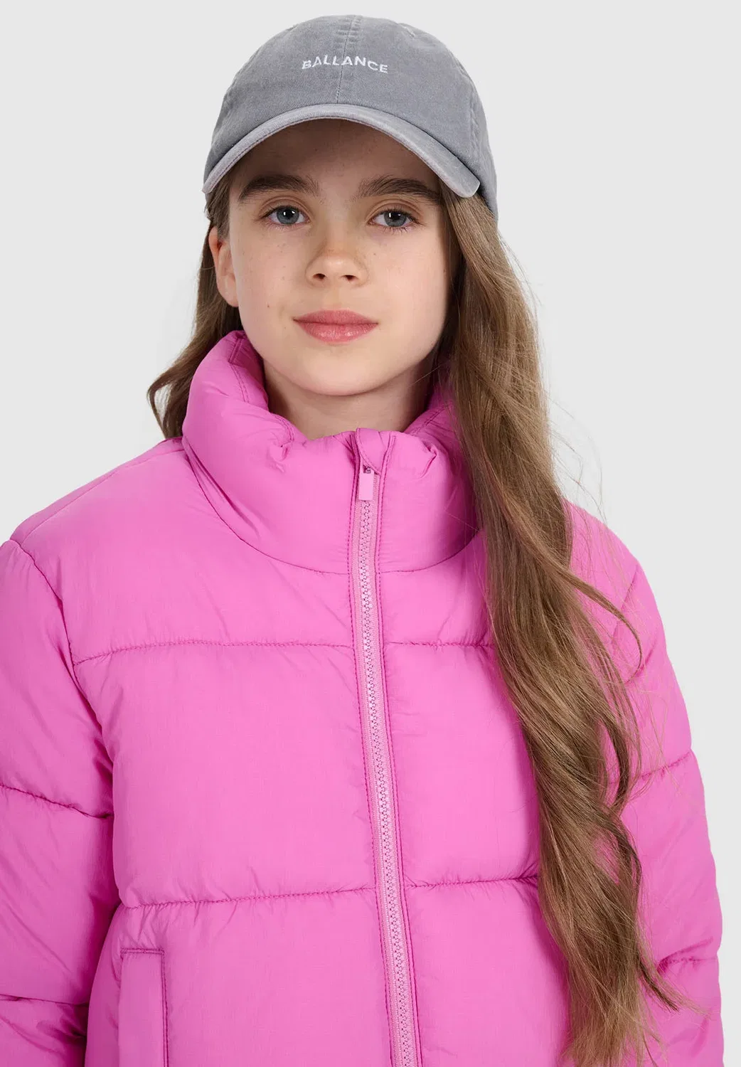 Kurtka puchowa dziewczęca - зимняя куртка 4F, Pink — фото 3