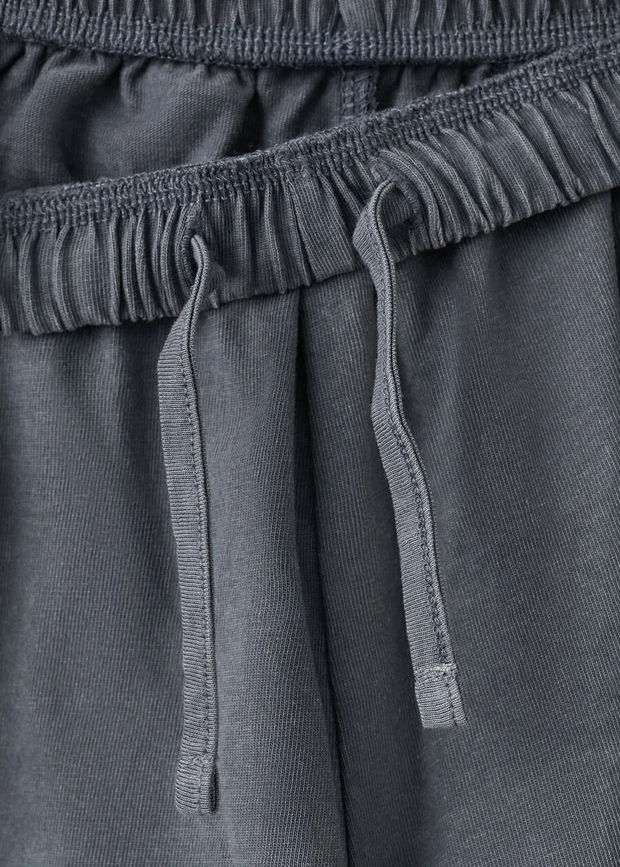 Детские шорты MANGO KIDS Regular Pants 'TACHASET' цвета антрацит — фото 4