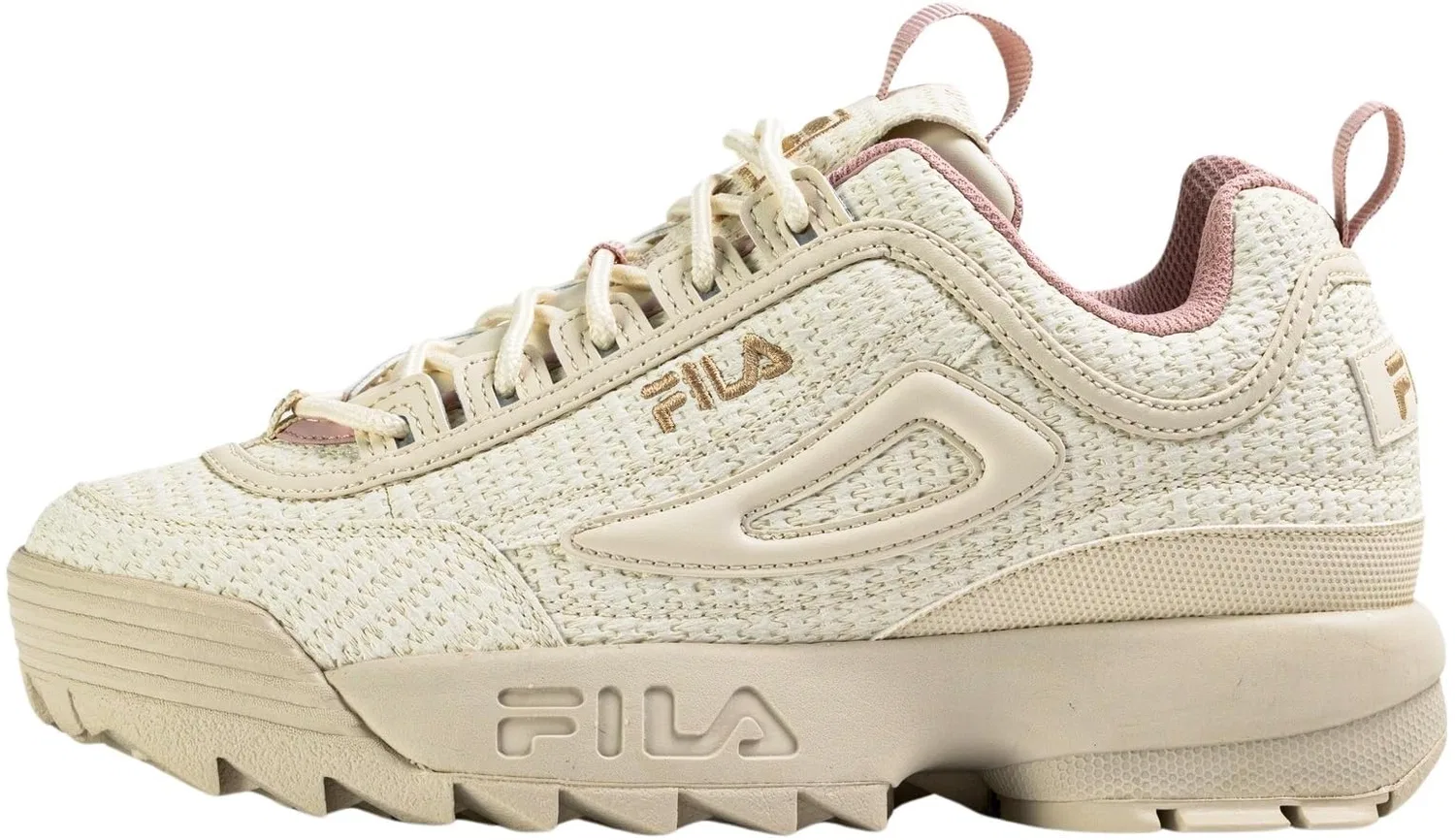 Детские кроссовки для девочек с толстой подошвой Disruptor F Teens Fila, Turtledove