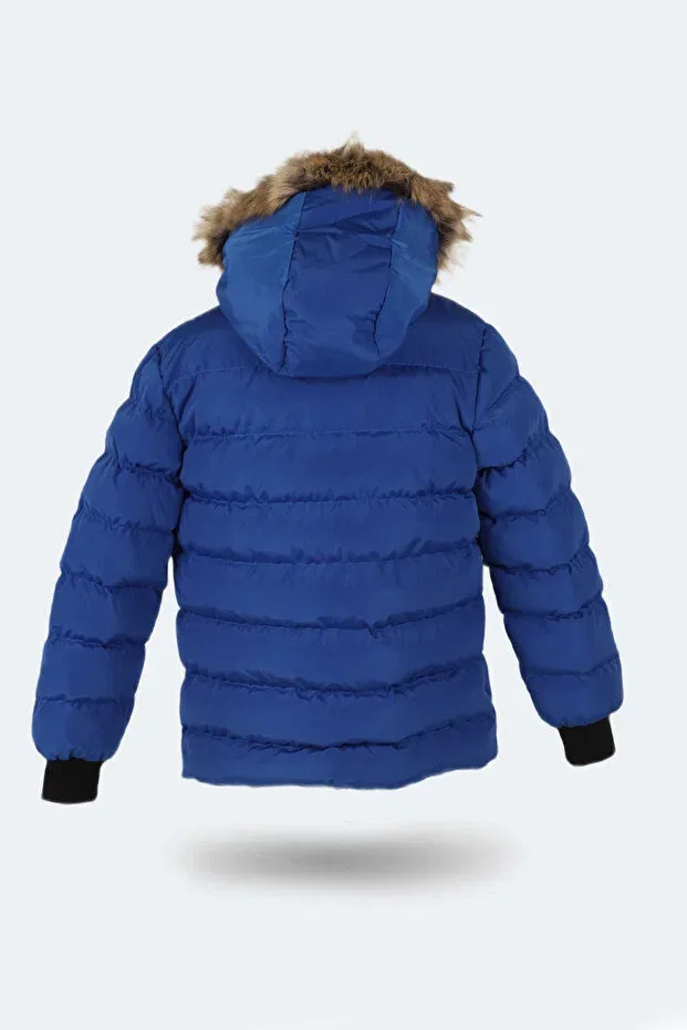 Детский пуховик для девочек с капюшоном Calisto Slazenger, Saks Blue — фото 2