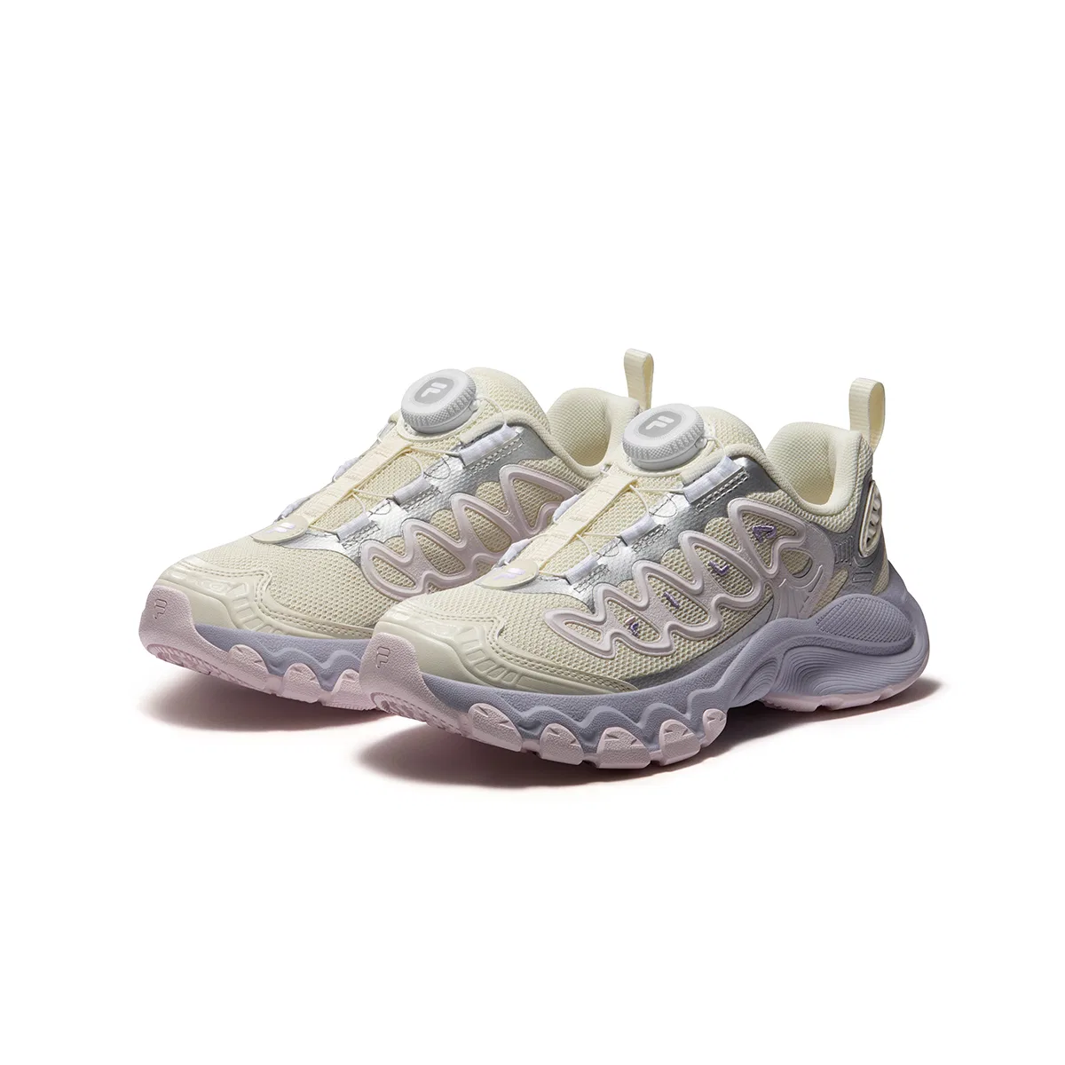 Детские кроссовки для бега Heritage FHT, FILA KIDS, Vanilla Ice White/Space Silver — фото 4