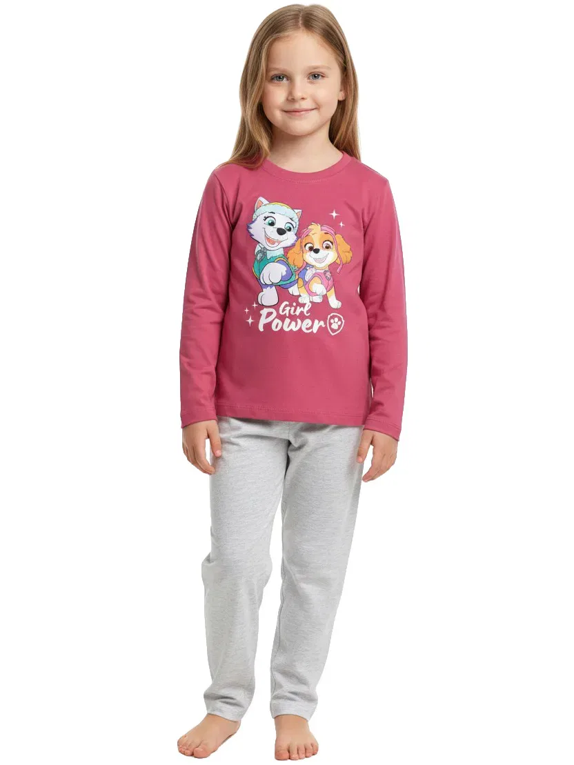 Пижама с длинным рукавом комплект Girl Power Paw Patrol, серый
