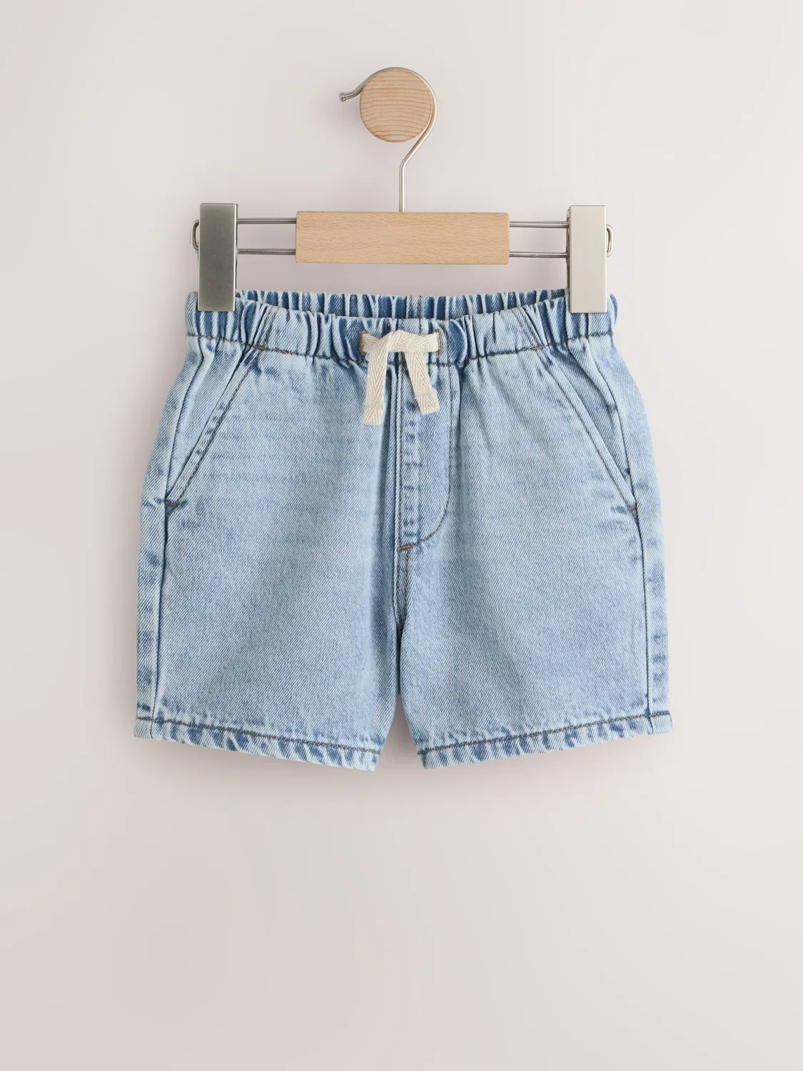 Шорты джинсовые, набор 2 шт, Blue Denim Bleach Next, голубой деним — фото 3