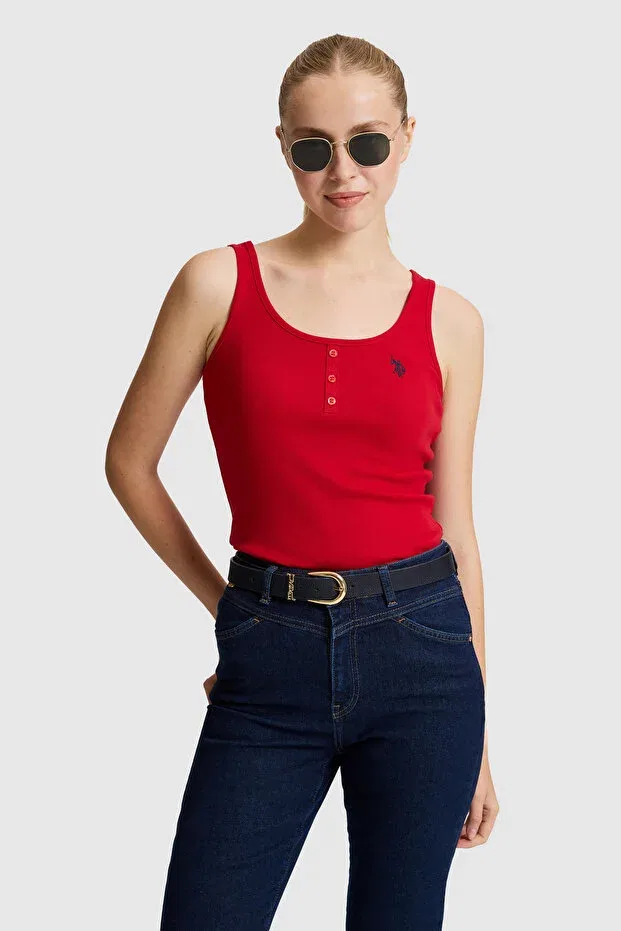 Женская футболка без рукавов U.S. Polo Assn., Basic Red