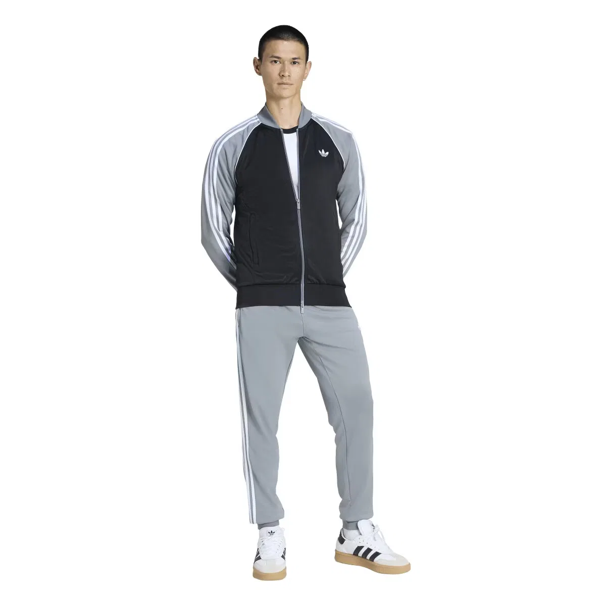 Мужская куртка, Adicolor Originals, adidas, черный серый — фото 4