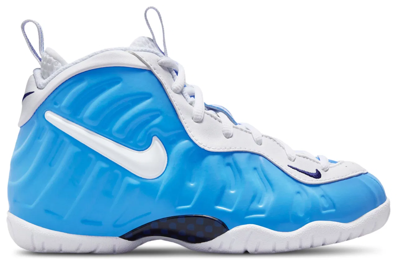 Кроссовки для мальчиков Little Posite Pro Nike, цвет University Blue/White/Midnight Navy