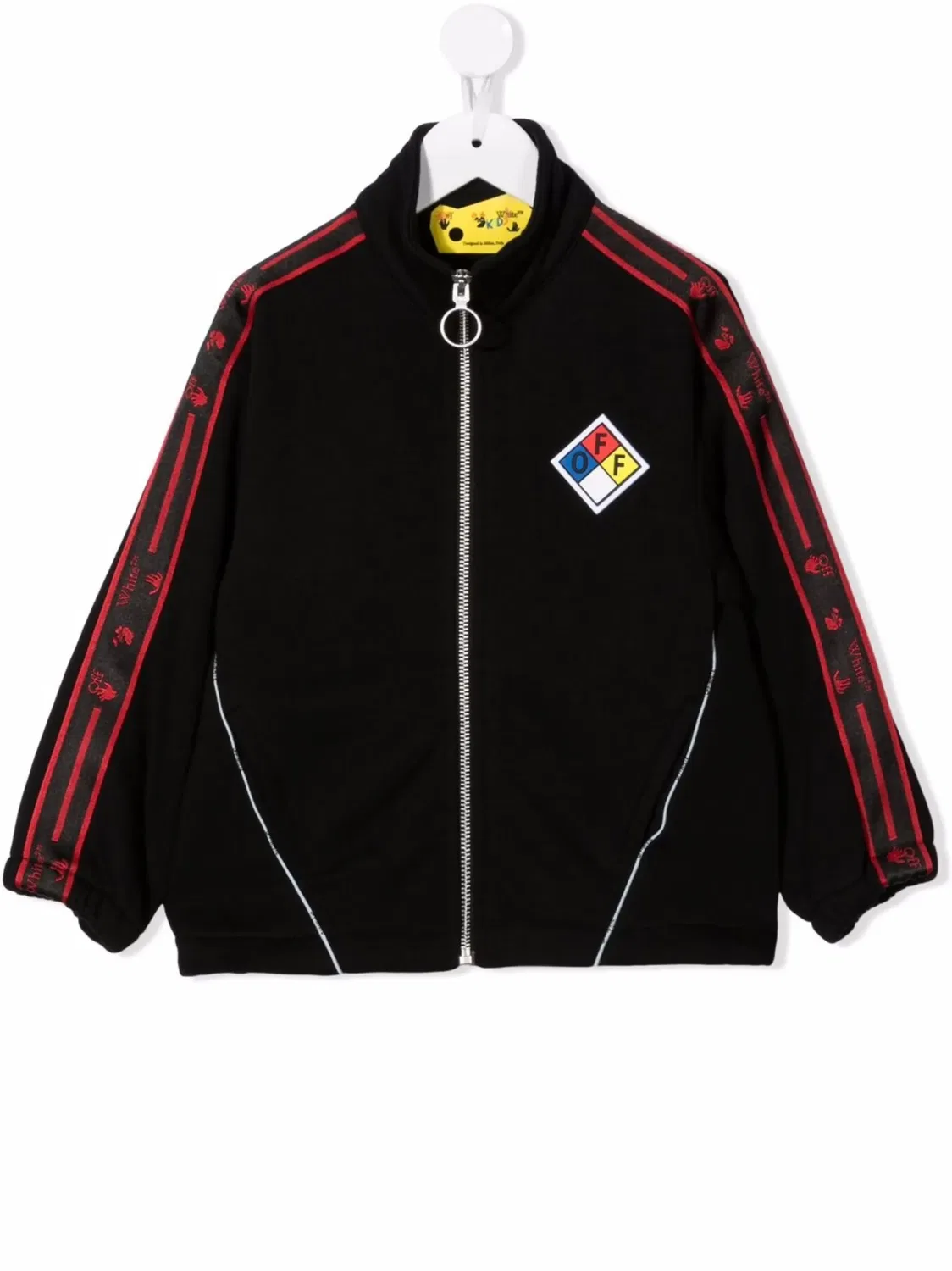 Куртка-трек с логотипом OFF-WHITE, черный