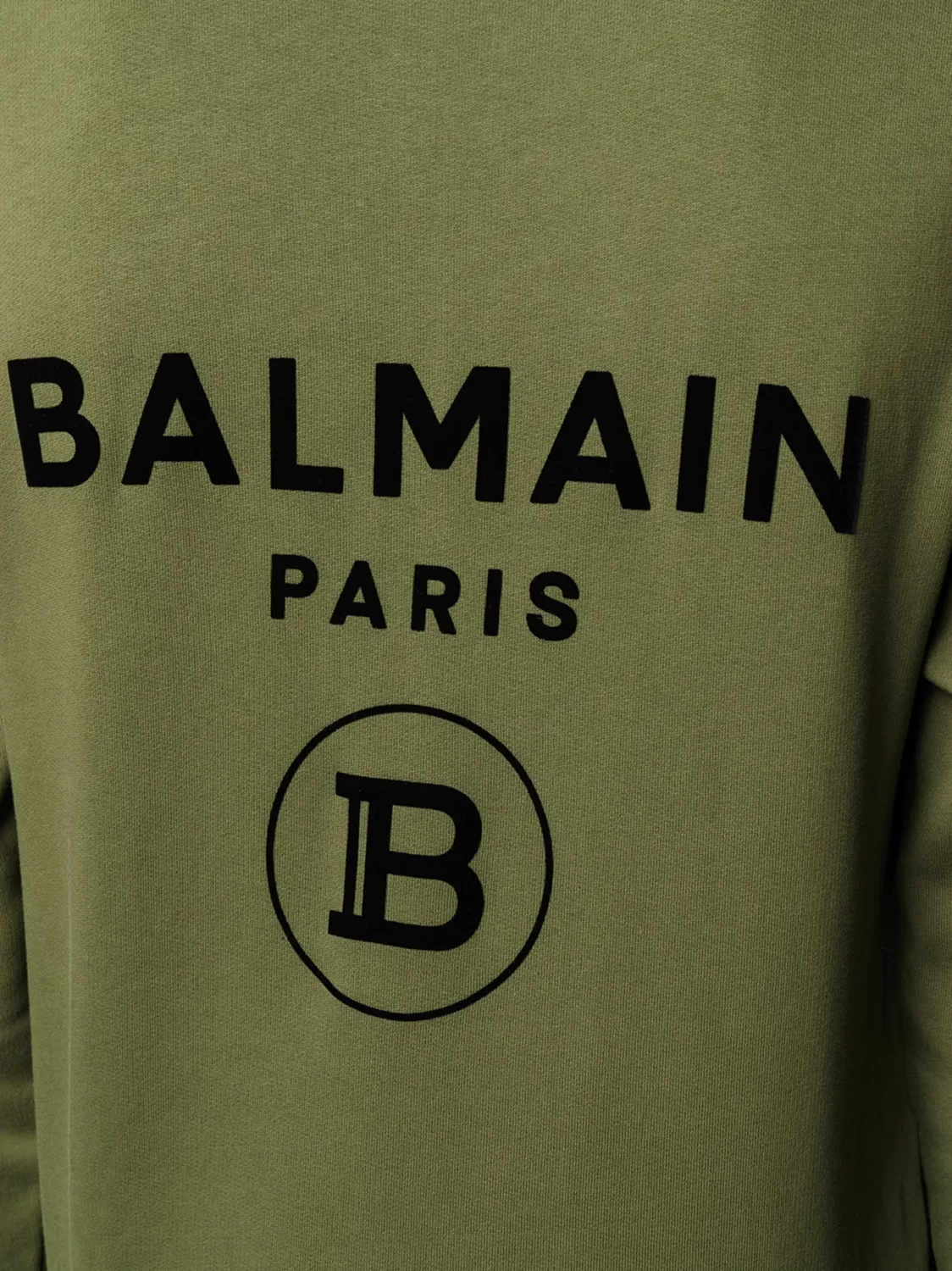 Balmain Худи на молнии Зеленый — фото 2