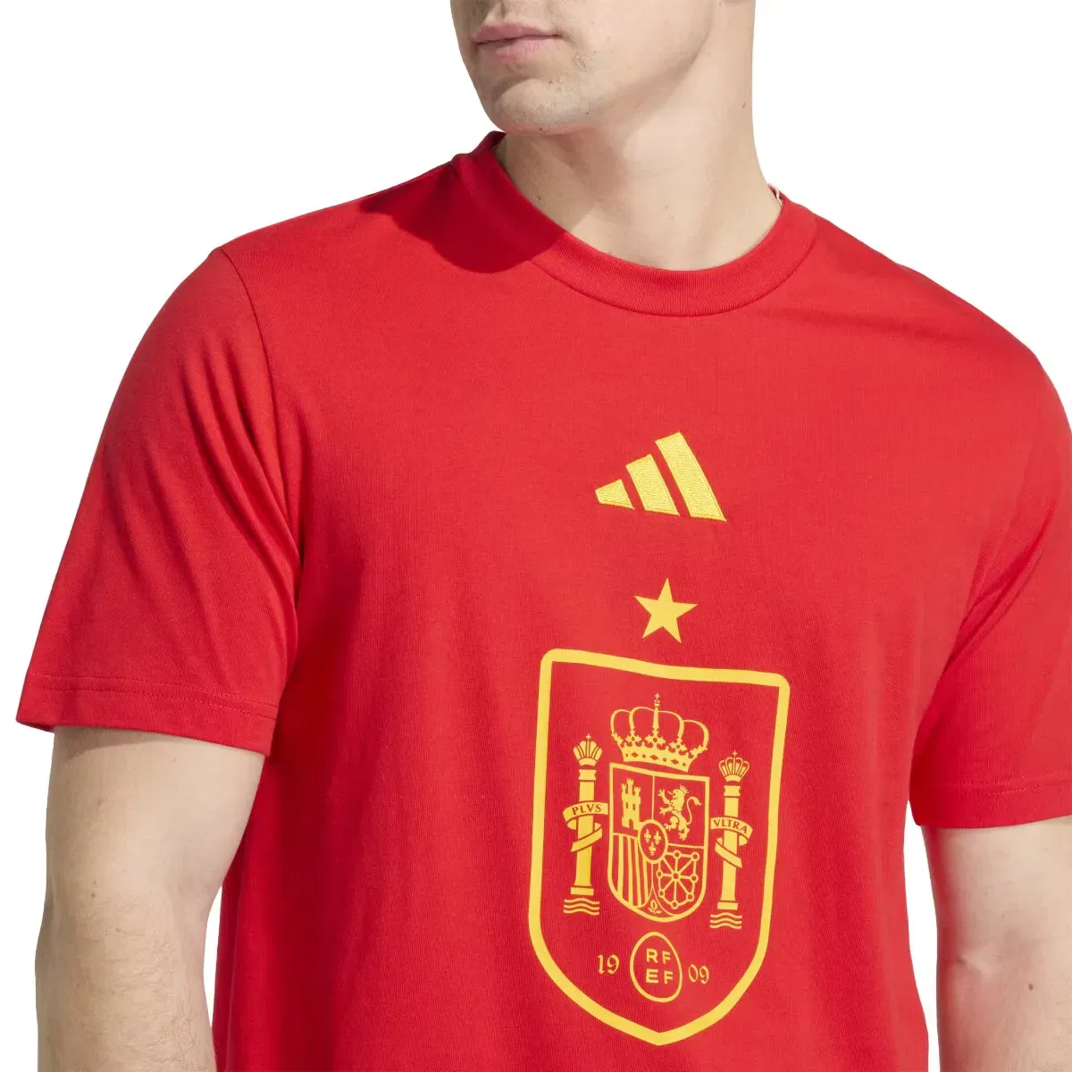Мужская футболка с принтом España DNA adidas, Rojo — фото 4