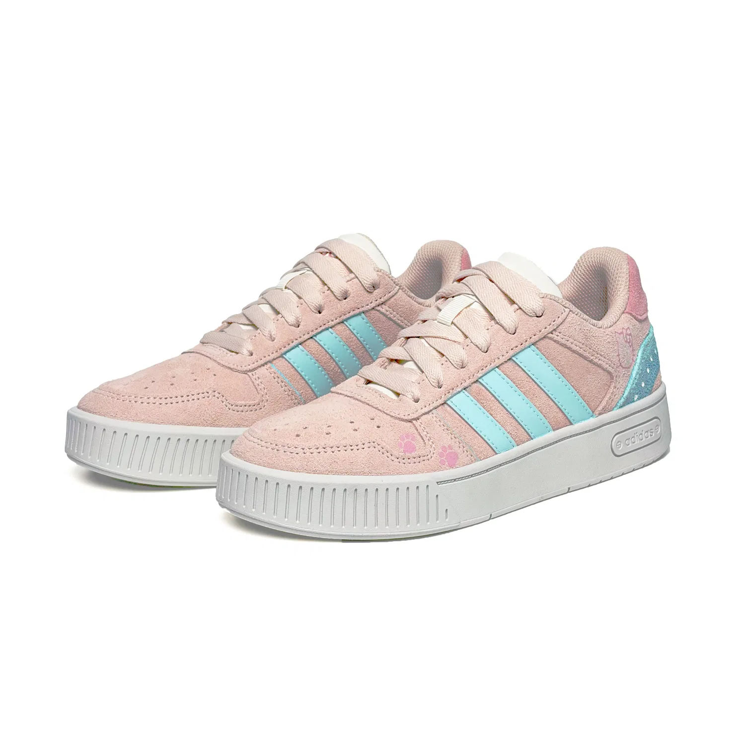 Детские скейтборд-кроссовки с утолщенной подошвой D PAD CLASSIC, Adidas, Light Cyan — фото 4