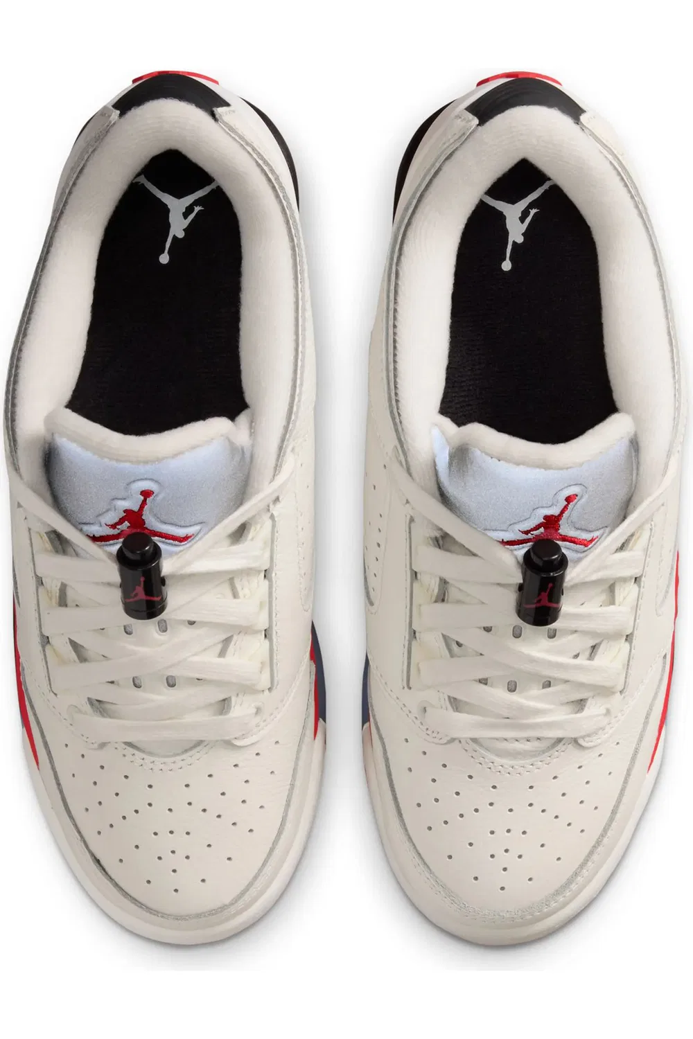 Детские баскетбольные кроссовки низкие Sixty Plus Jordan, Sail/Fire Red/Black/Silver — фото 3