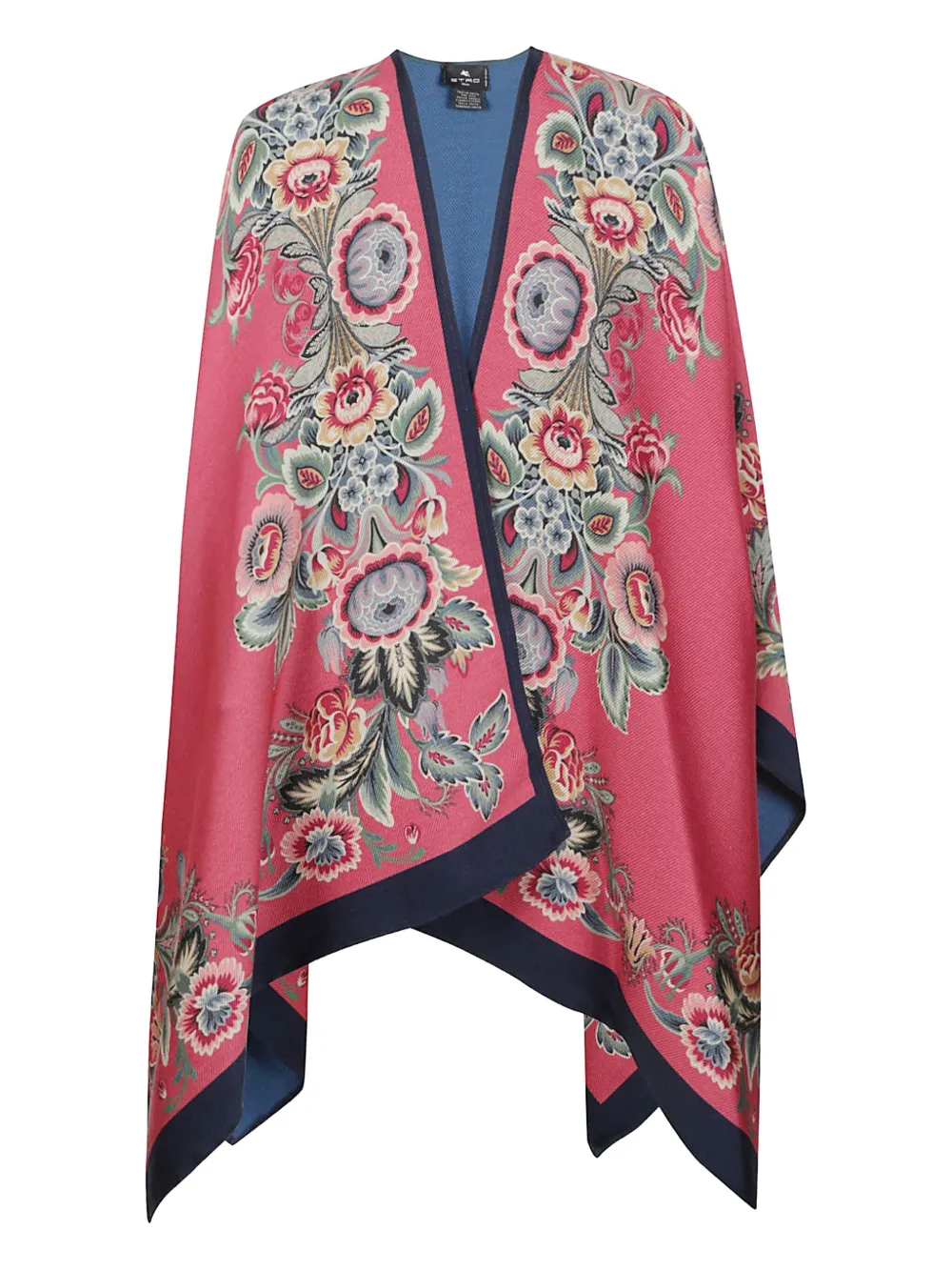 

Кейп с цветочным принтом ETRO, розовый