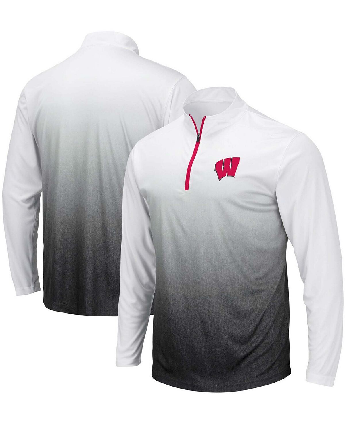 

Мужская серая куртка wisconsin badgers magic team logo с молнией на четверть Colosseum, серый