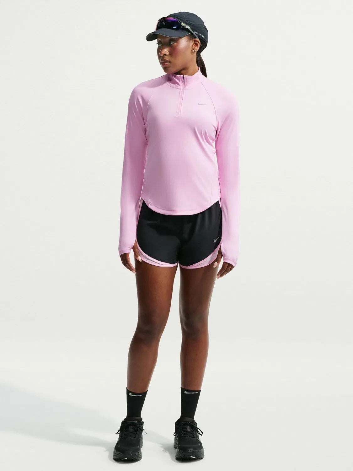Топ для бега Nike Pink Rise Tempo Dri-FIT, розовый — фото 2