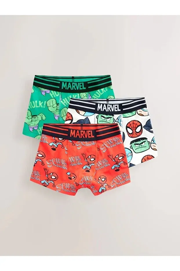 Детский комплект боксеров для мальчиков с принтом Marvel Next Baby, Red