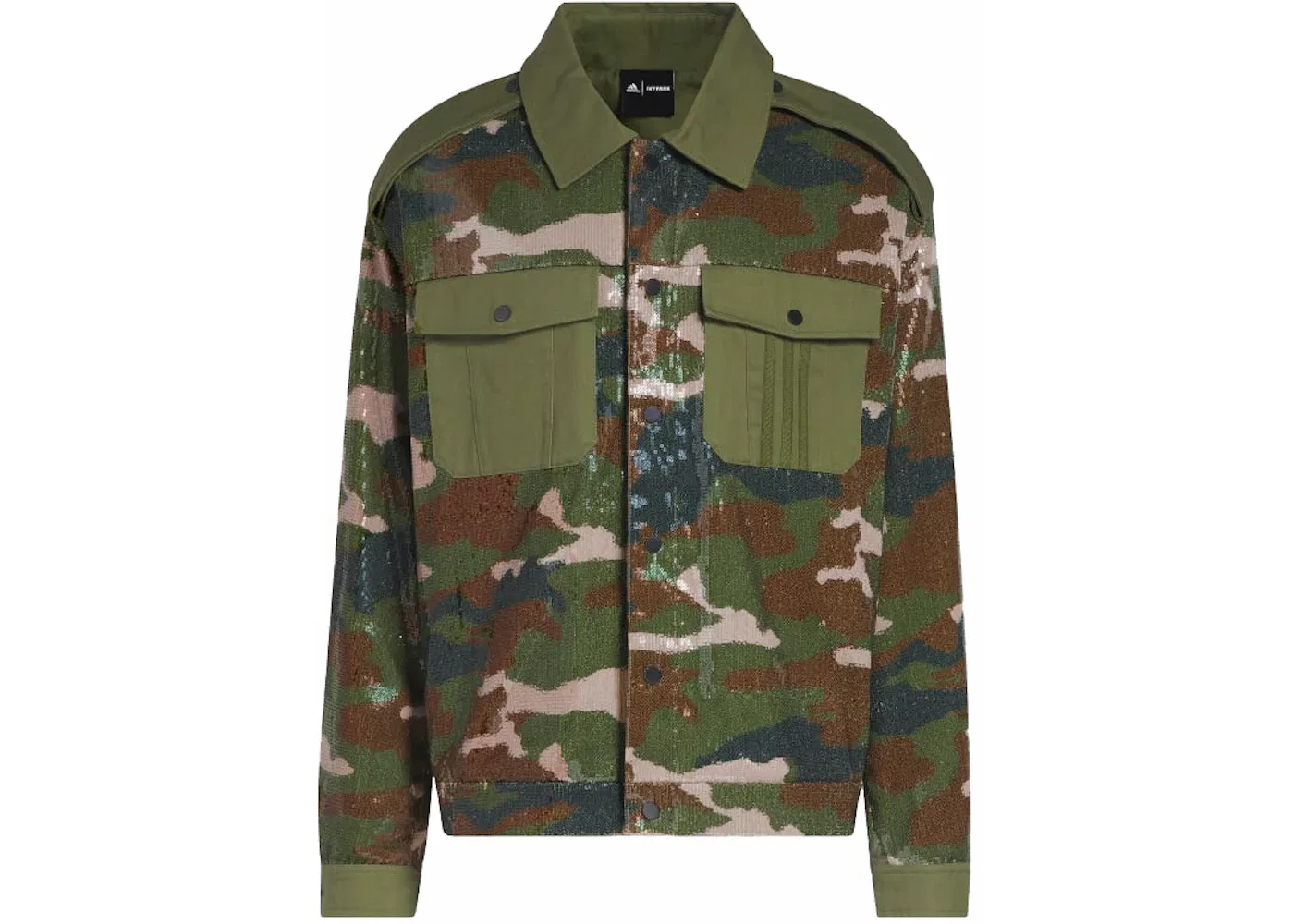 Унисекс куртка с пайетками AOP Camo Adidas, AOP Camo