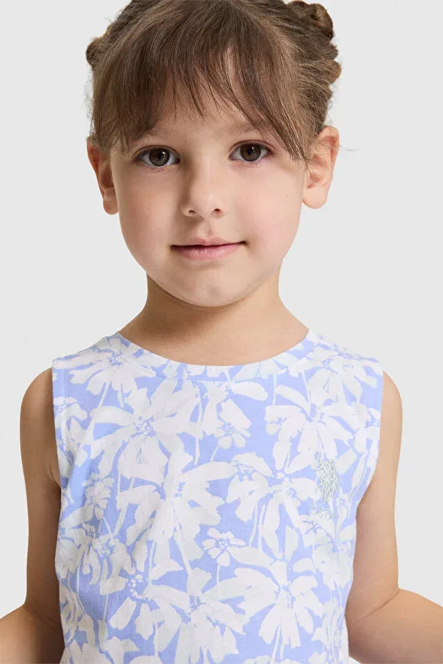 Детское платье для девочек хлопковое U.S. Polo Assn., Lavender — фото 2