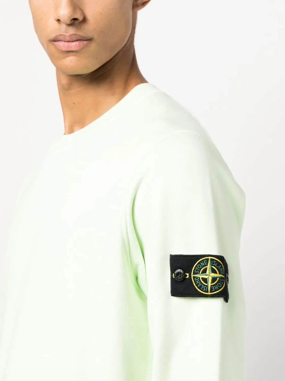 Stone Island Свитшот из хлопка, зеленый — фото 2