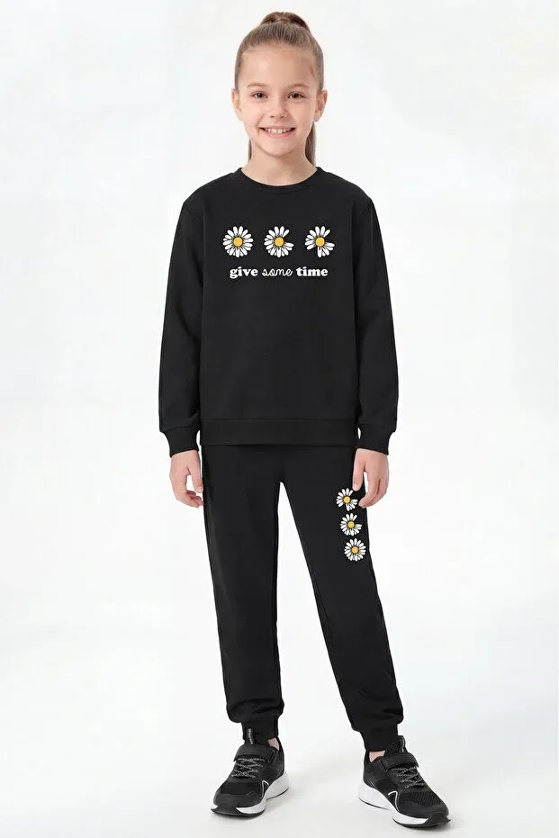 Детский комплект спортивных костюмов с принтом Fyk Kids, Black-Grey-Navy Blue — фото 2