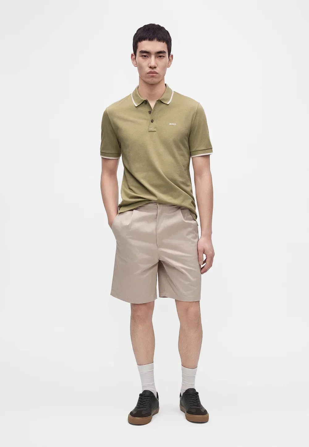 Parlay - рубашка поло Boss, Dark Beige — фото 2