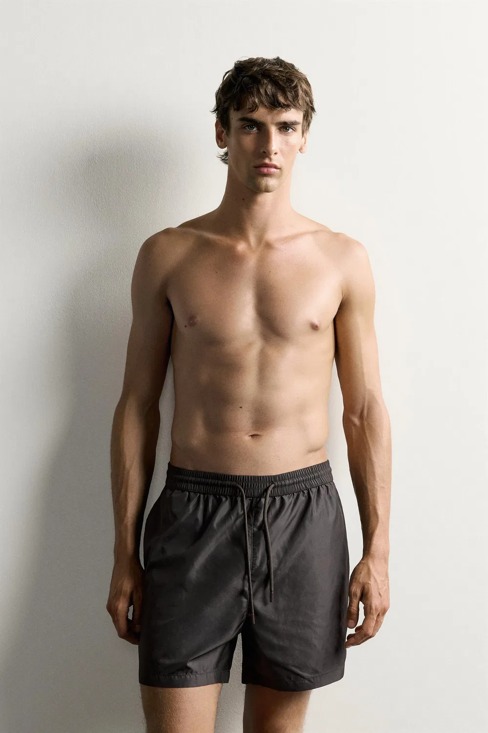Плавки средней длины AARON LEVINE X ZARA, Brown — фото 2