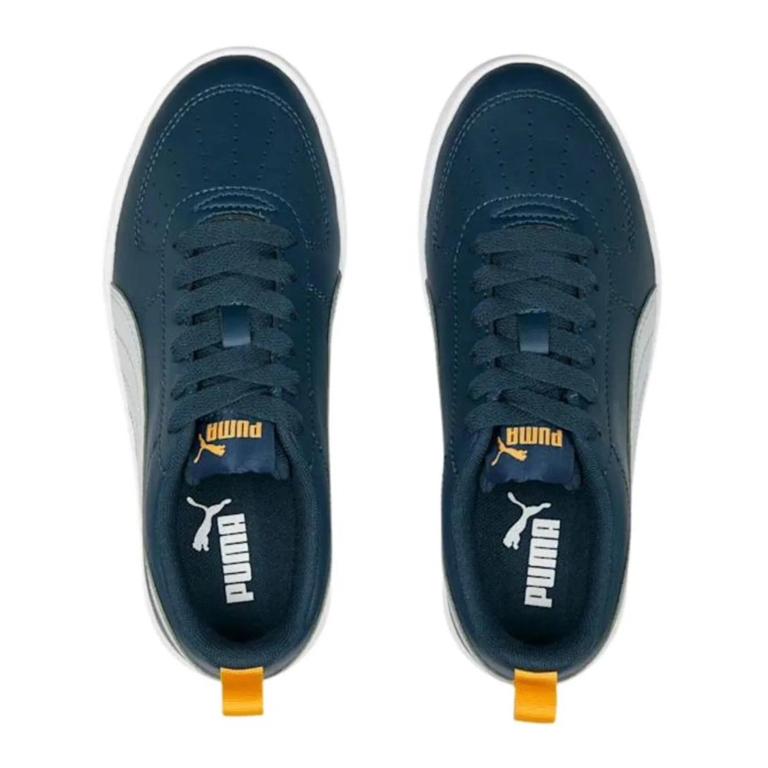 Детские кожаные кроссовки Puma, Weiß — фото 3