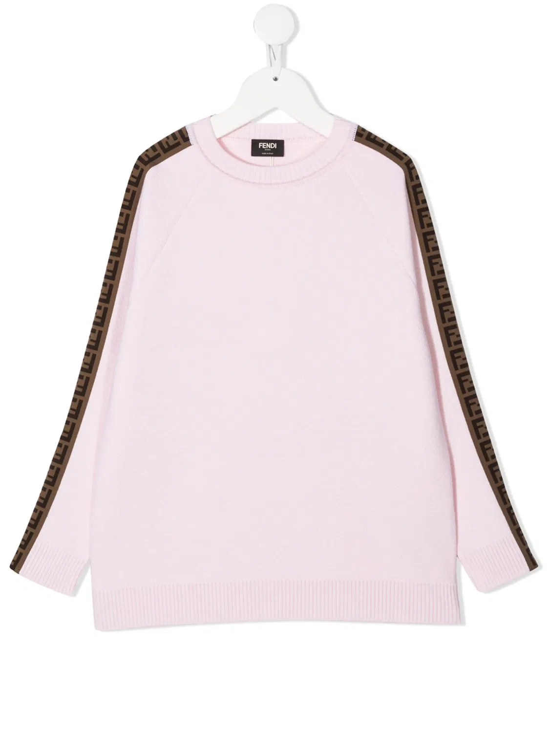 FENDI Розовый джемпер с логотипом FF