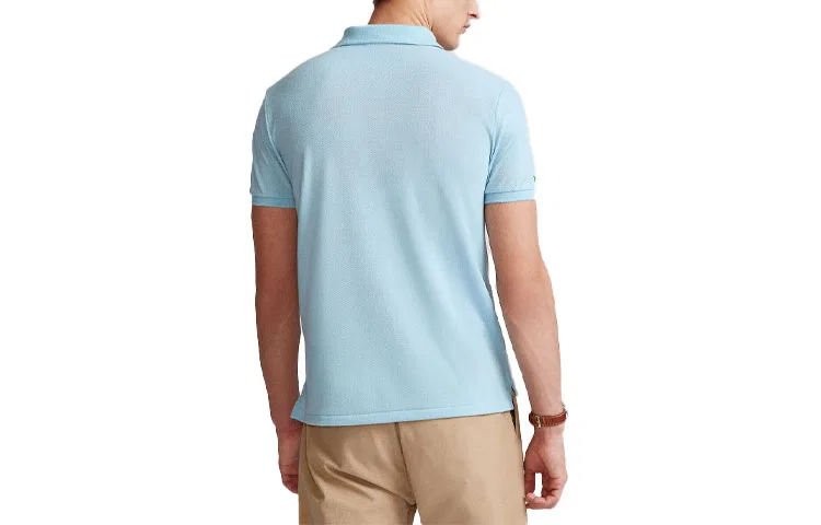Поло slim fit, Polo Ralph Lauren, Light Blue — фото 3