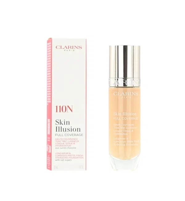 Тональный крем Skin Illusion Full Coverage Hydrating 110N Clarins, 30 мл