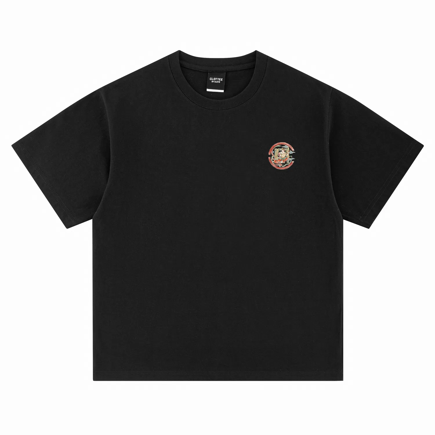 Детская футболка хлопковая с круглым вырезом Unisex Crew Neck Moderate CLOT, Heather Gray — фото 4