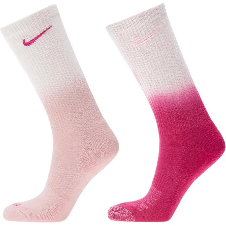 Носки до середины икры унисекс, набор из 2 пар Nike, 2 Pack (Rose Red+Pink) — фото 4