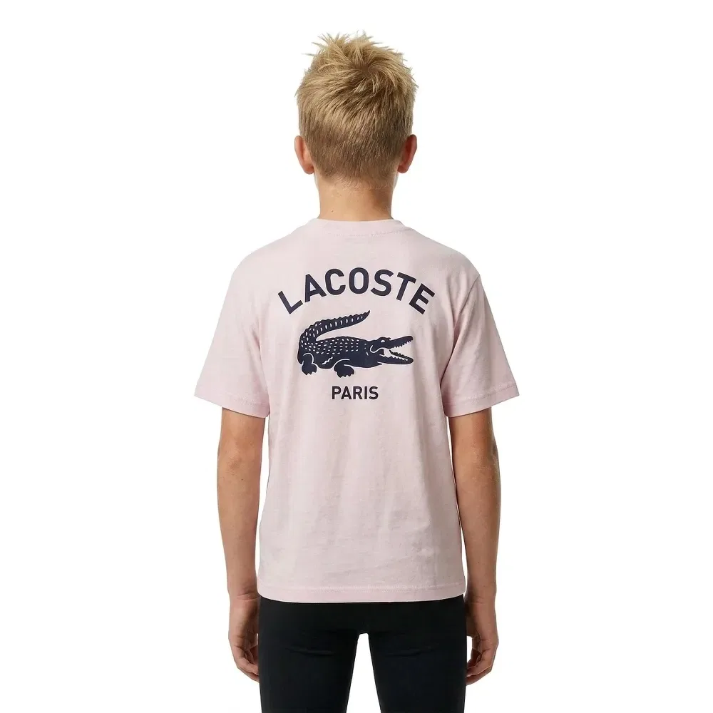Шапка Lacoste Kids, розовый — фото 4