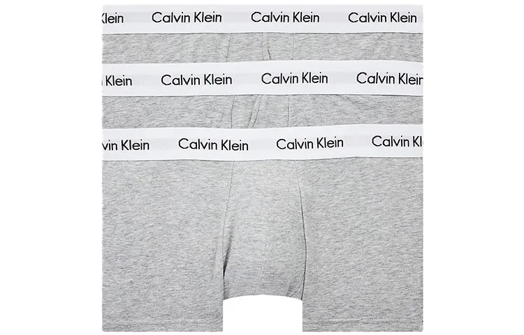 Мужские боксеры с логотипом Calvin Klein, комплект из 3 штук, Gray