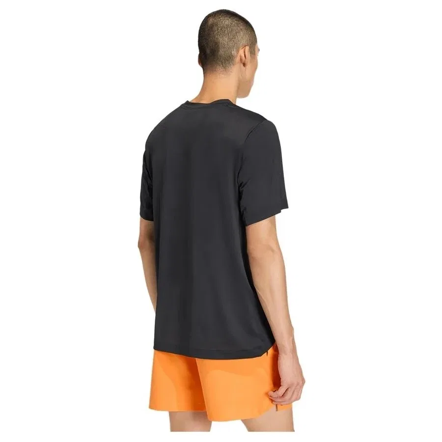 Футболка спортивная с коротким рукавом D4T Ess T-Shirt adidas, Черный — фото 3