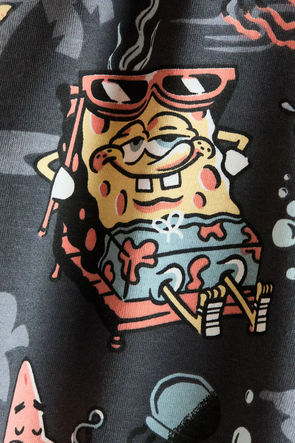Футболка с принтом H&M, Grau/Spongebob Schwammkopf — фото 2