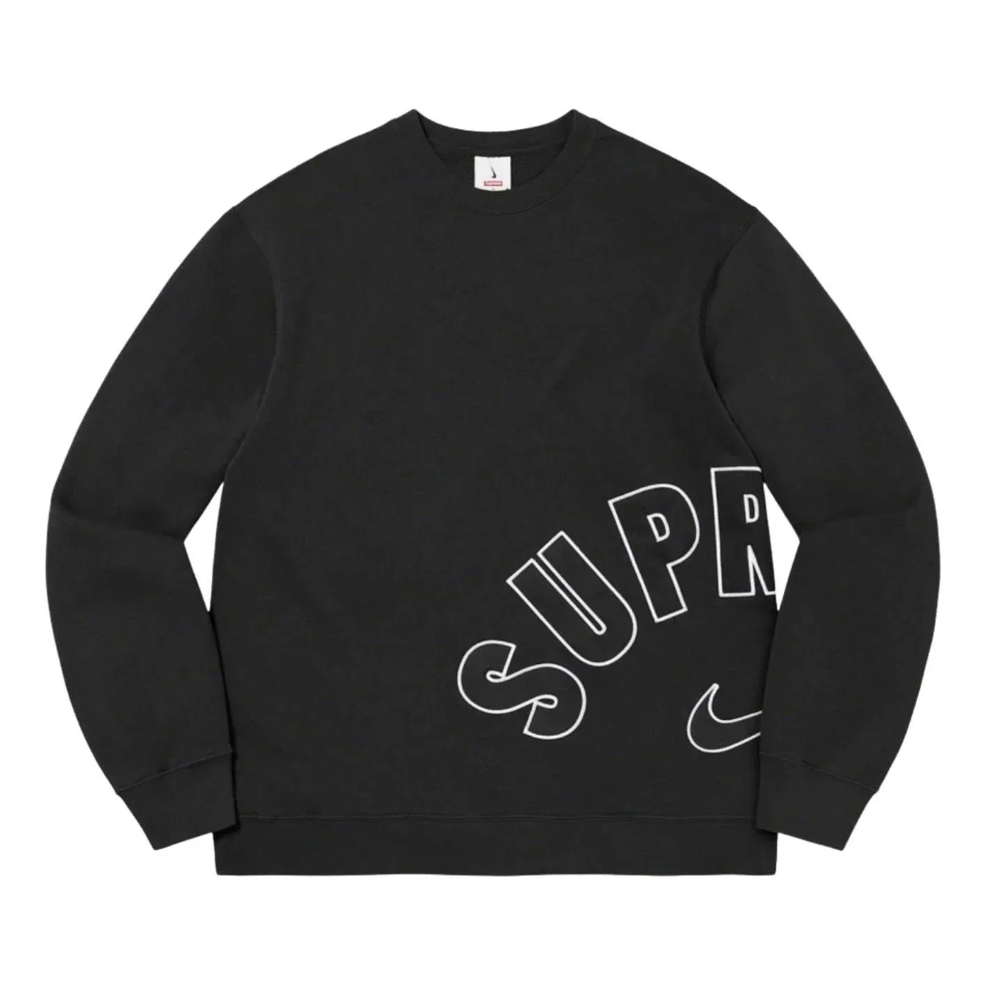 Мужская футболка Nike Arc Crewneck 'Black' Supreme, черный