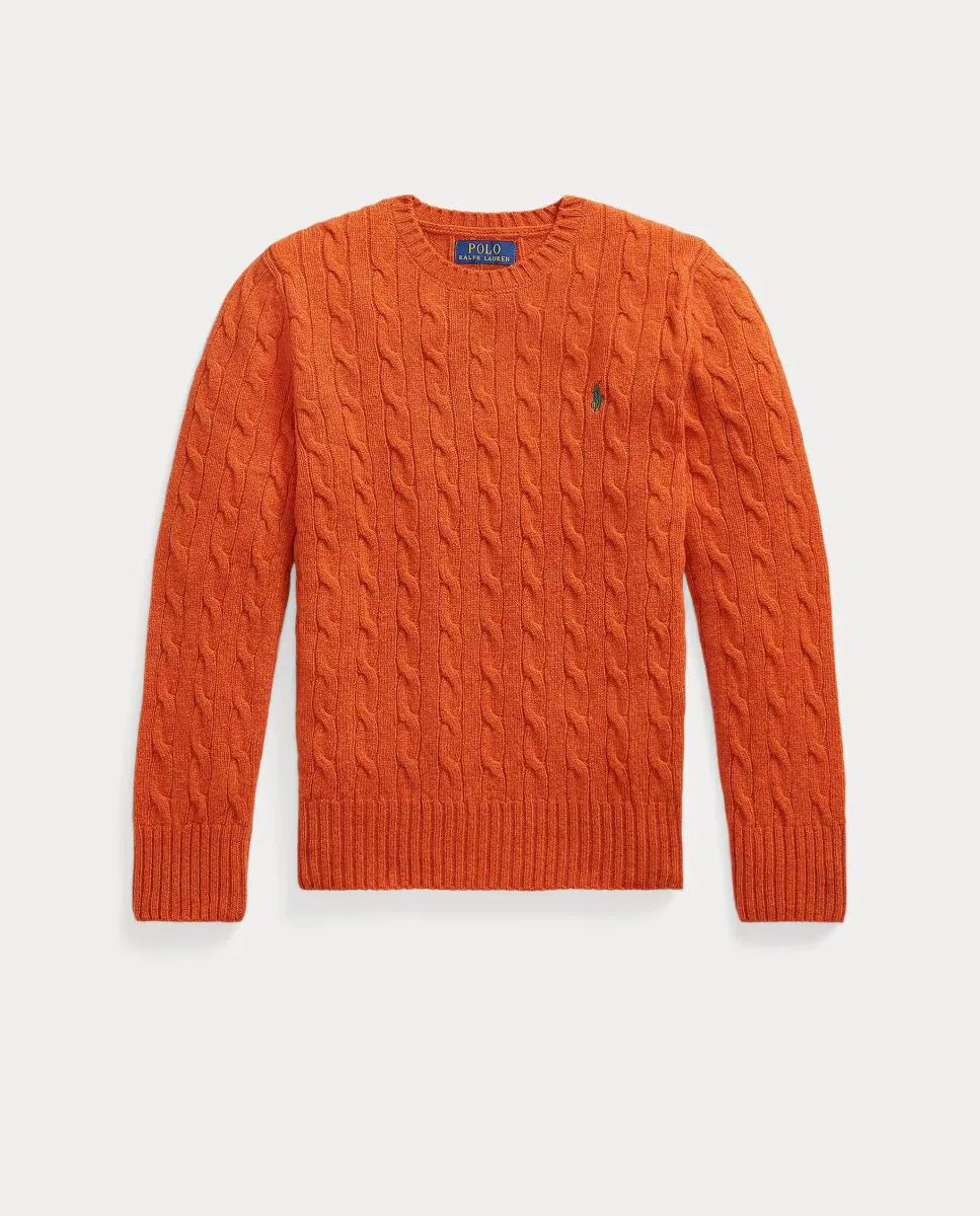 Джемпер из шерсти, Unisex Cashmere Punto Ochos, Polo Ralph Lauren, оранжевый