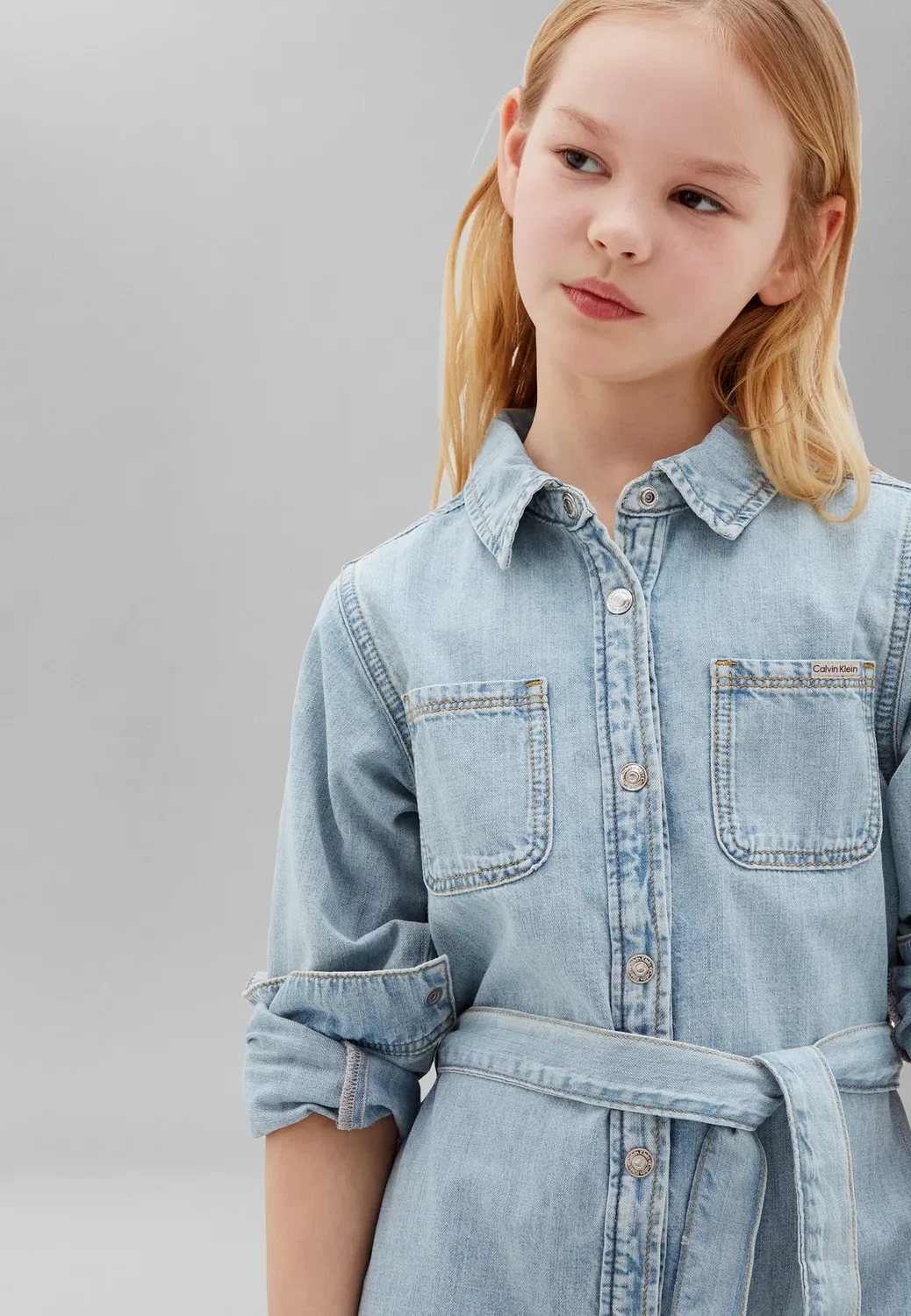 Платье-Рубашка - джинсовое платье Calvin Klein Jeans, Andrew Wash — фото 4