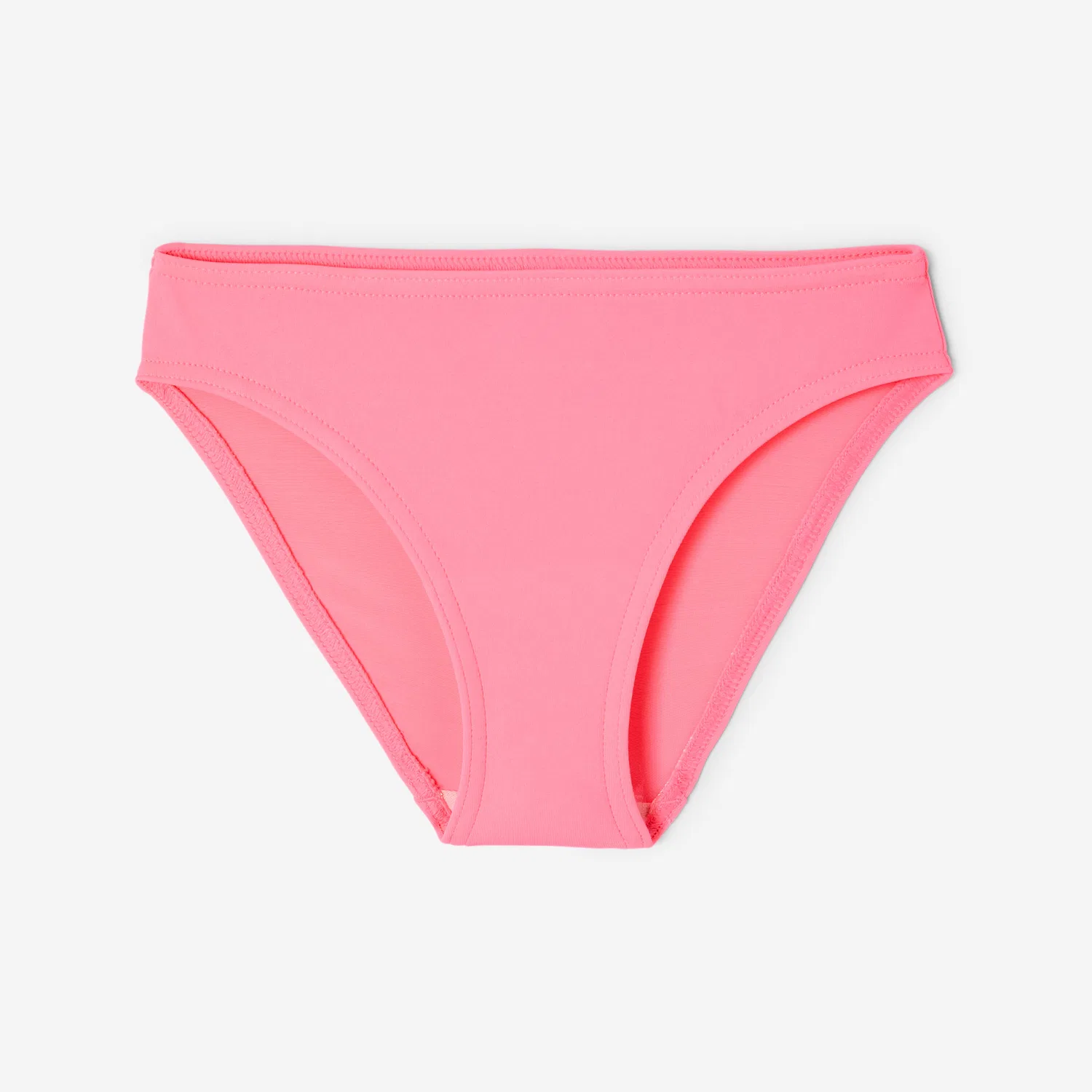 Детские плавки бикини для девочек Bikini-Hose Madchen Decathlon, Fluoreszierendes Kaugummirosa — фото 4