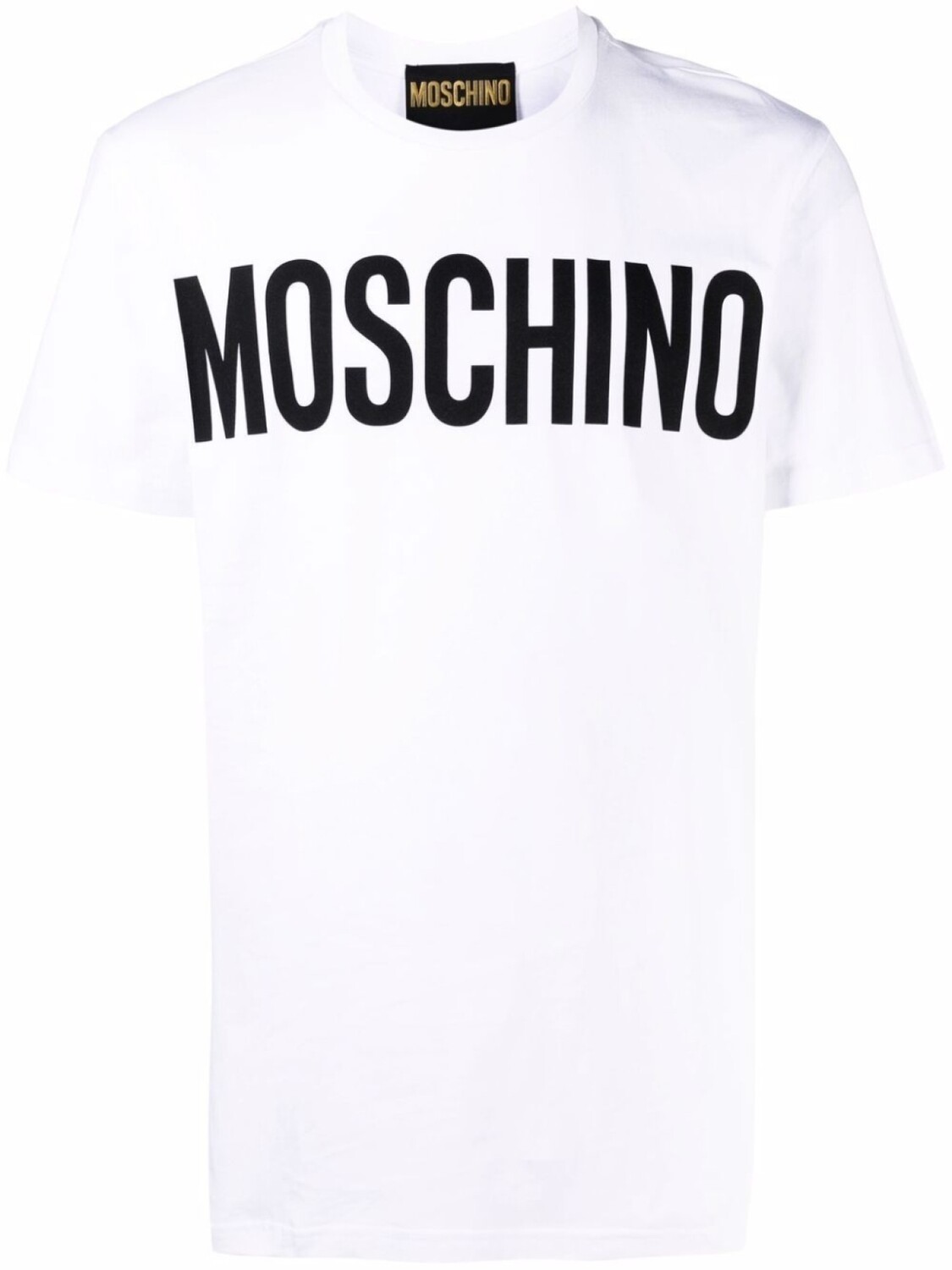 

Moschino футболка из органического хлопка с логотипом, белый