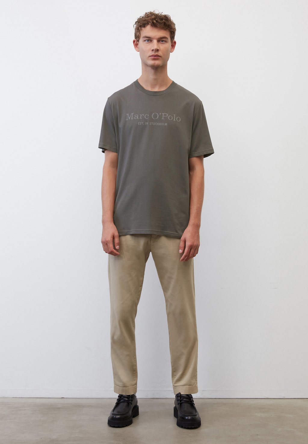 

Футболка с принтом SHORT SLEEVE Marc O'Polo, серый