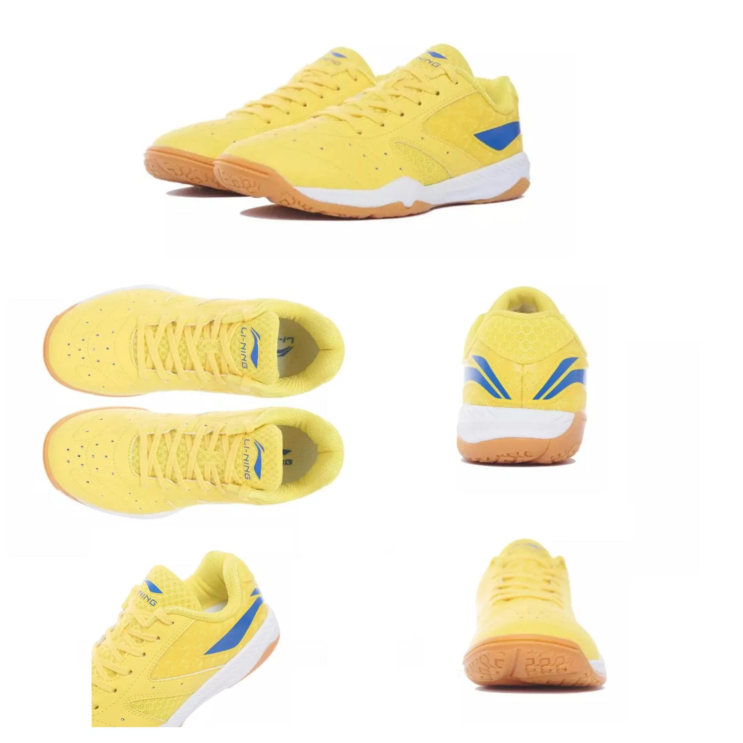 Профессиональные кроссовки для настольного тенниса «Sun Yingsha x Li Ning Champion» от Li-Ning, Yellow / Blue — фото 2