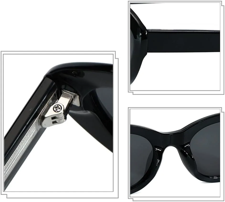 

модные овальные солнцезащитные очки UV400 черные коричневые поляризованные солнцезащитные очки для женщин кошачий глаз ацетатные летние WNCKSQ, Brown With Green