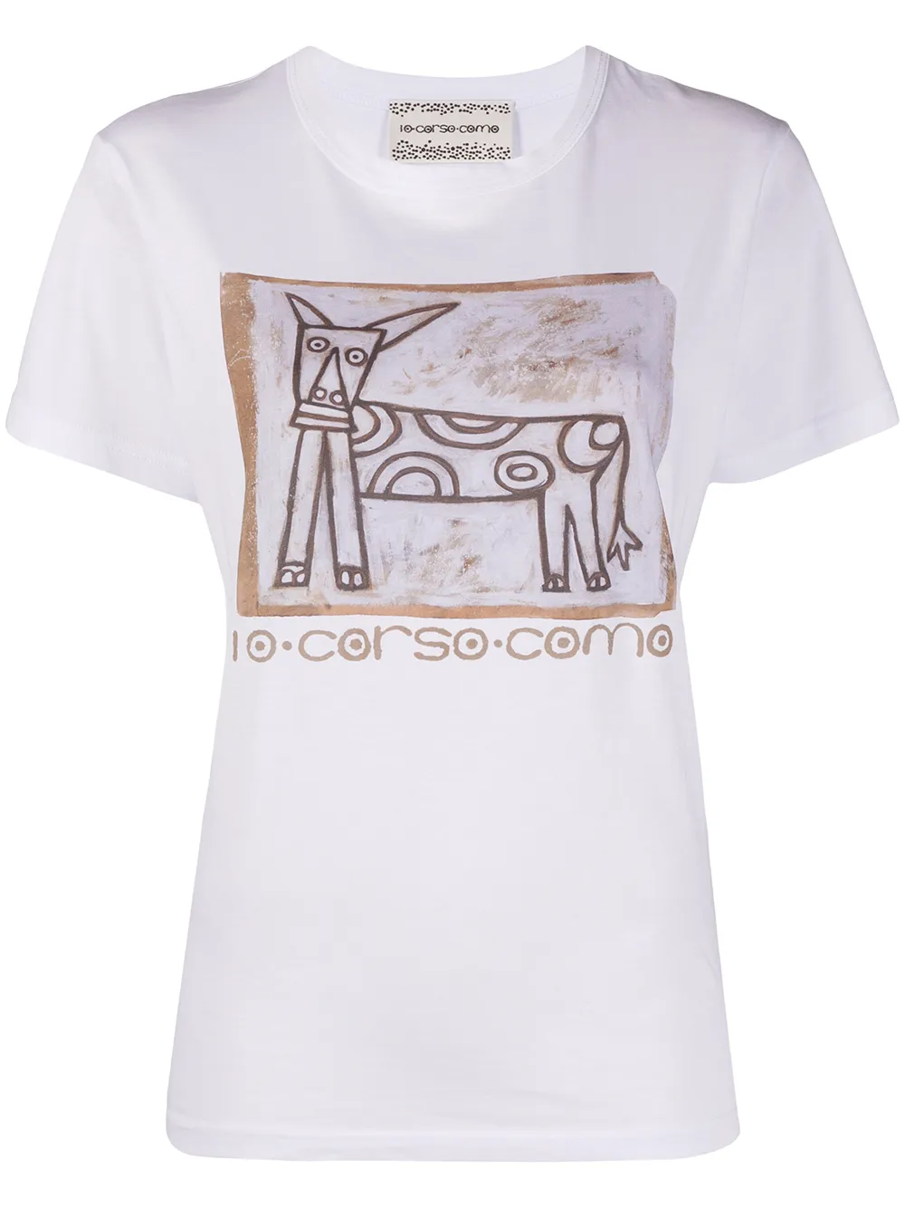 

Футболка с графичным принтом 10 CORSO COMO, белый