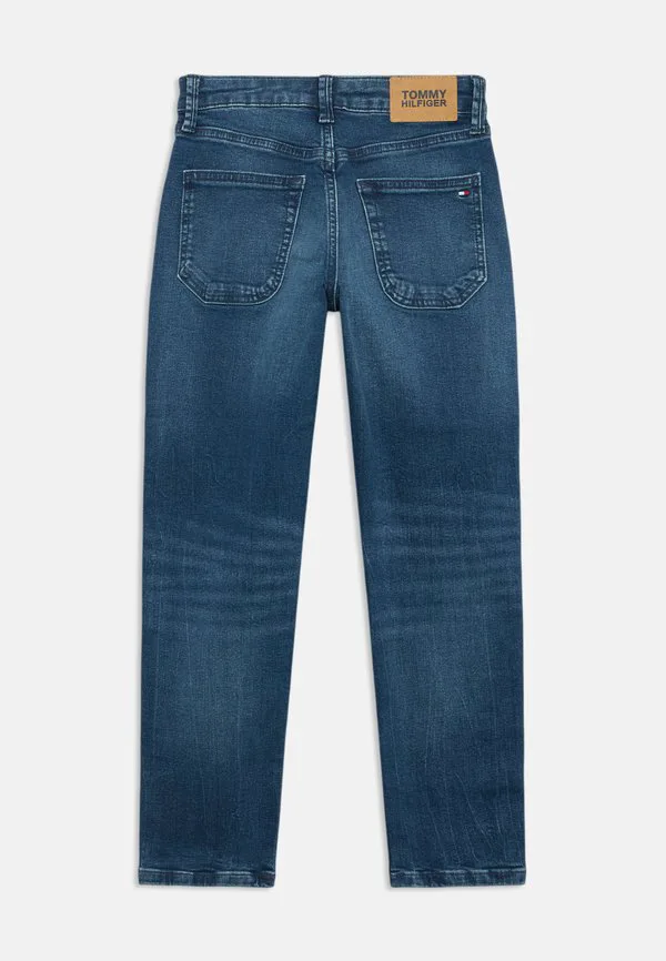 Выцветшие джинсы прямого кроя Tommy Hilfiger, Dark Blue Denim — фото 2