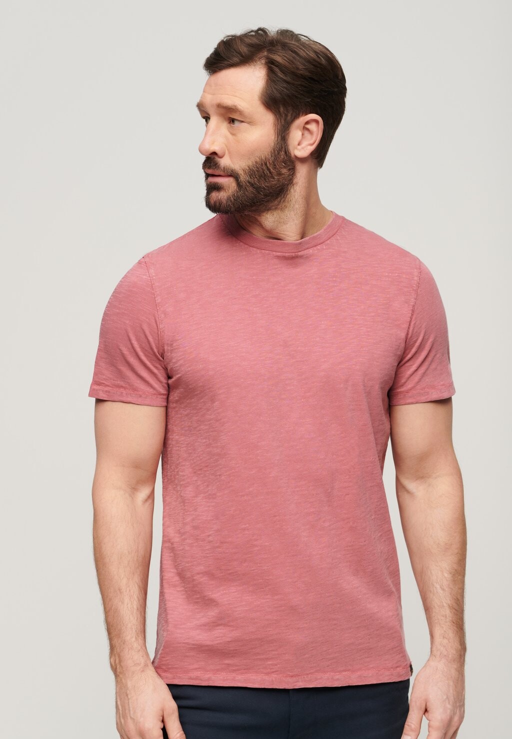 

Футболка базовая CREW NECK SLUB Superdry, цвет mesa rose pink