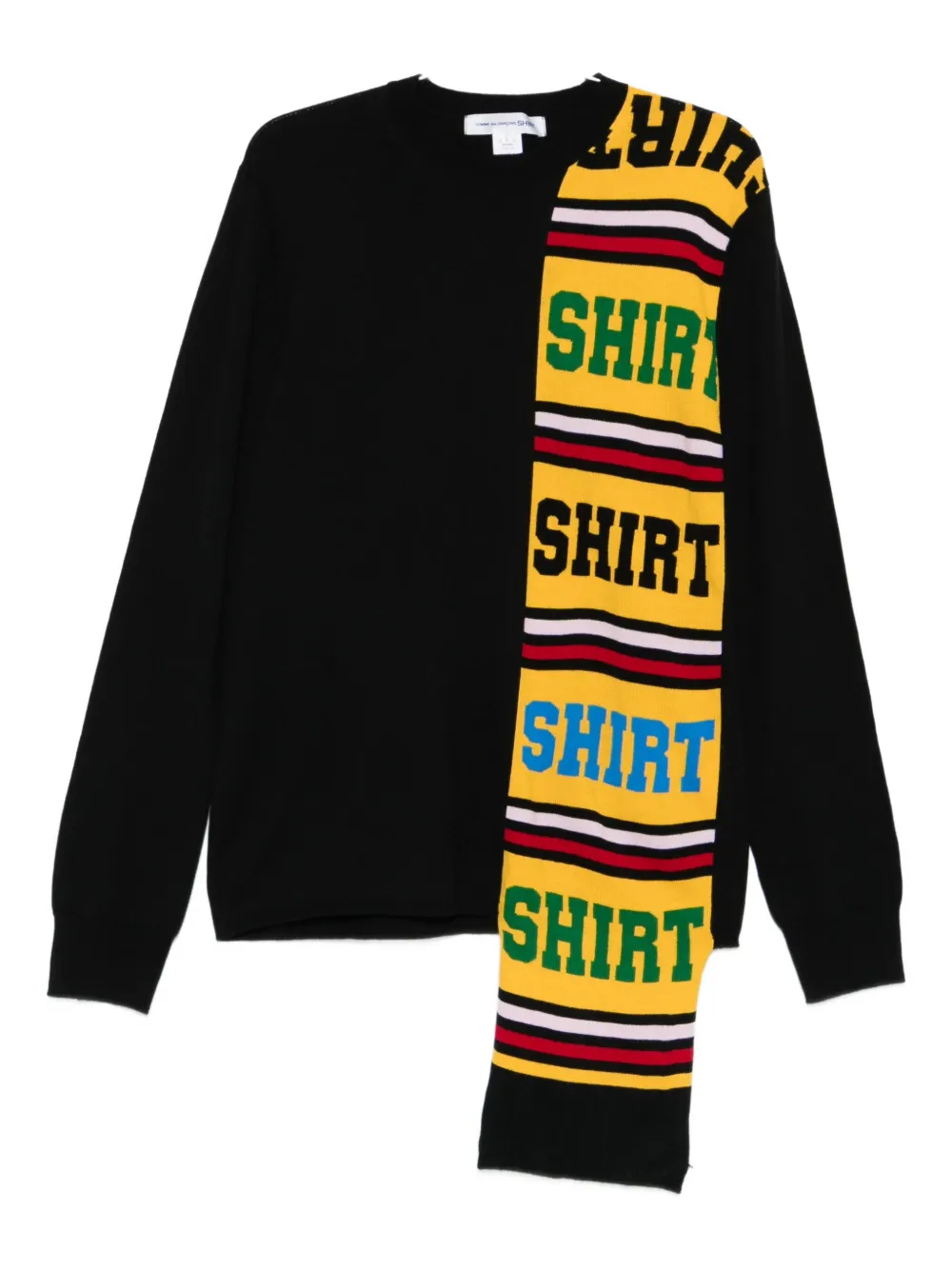 

Свитер с рубашечными вставками Comme Des Garçons Shirt, черный