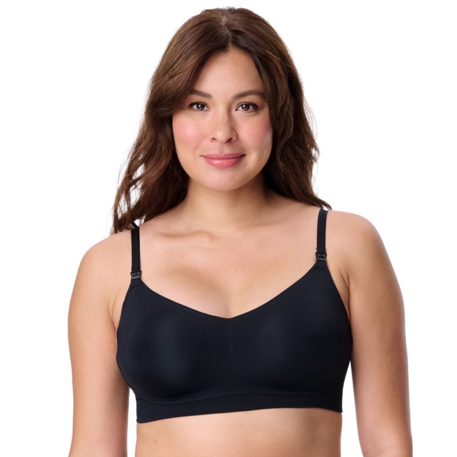 

Бюстгальтер для кормления без косточек Maternity Motherhood Wireless Micro Nursing Bra Motherhood Maternity, Core black