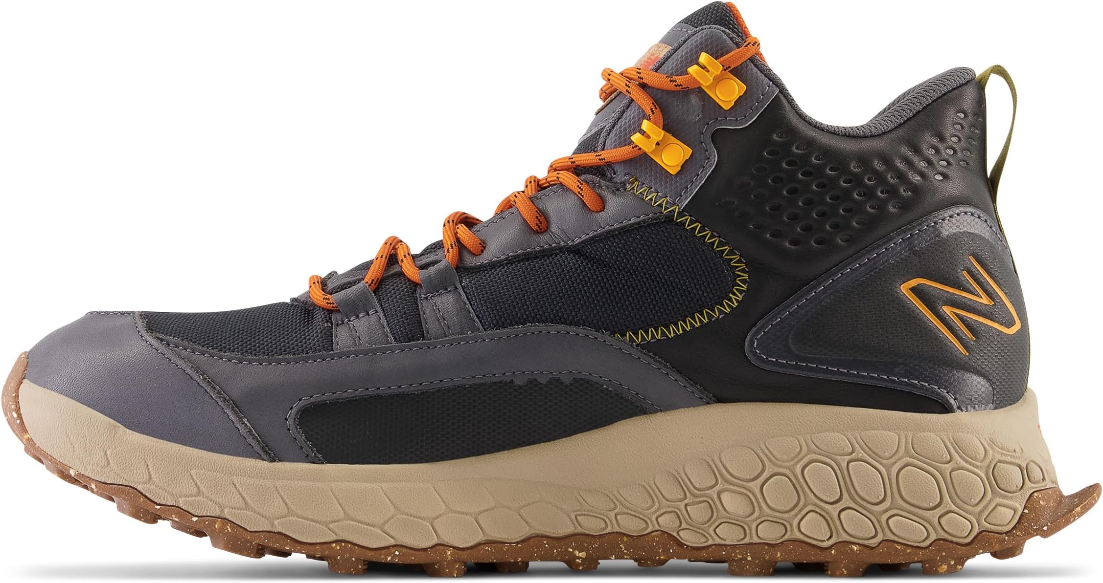 Кроссовки New Balance Fresh Foam X Hierro Mid GTX, цвет Black/Magnet — фото 3