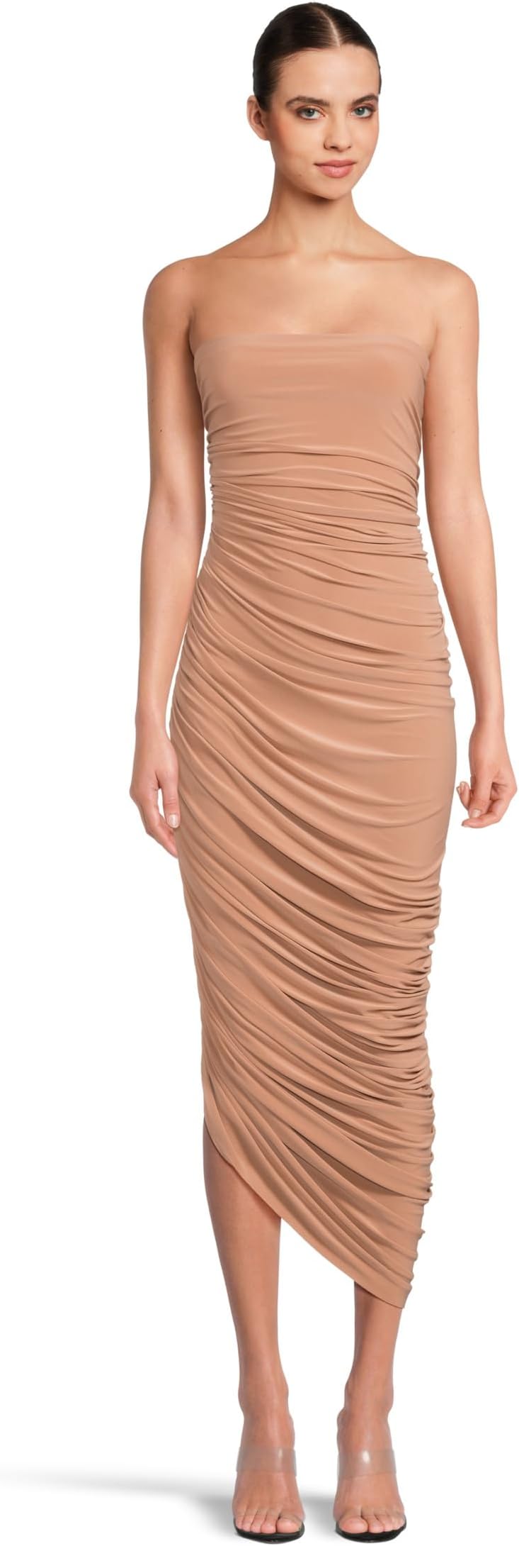 

Платье Norma Kamali Strapless Diana Gown, цвет Cappuccino